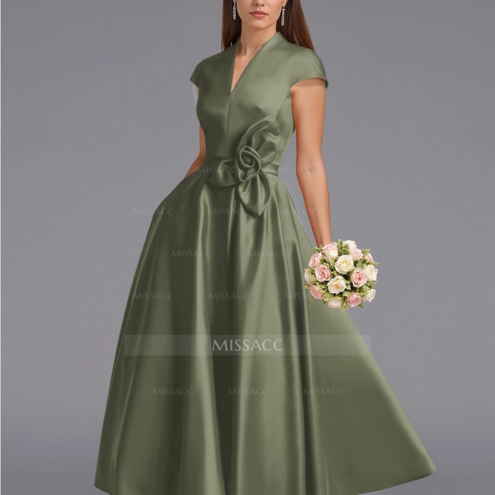 Olive Green Maxi Dress Formal